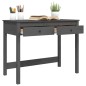 vidaXL Scrivania con Cassetti Grigia 100x50x78 cm Legno Massello Pino