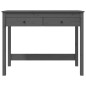vidaXL Scrivania con Cassetti Grigia 100x50x78 cm Legno Massello Pino