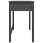vidaXL Scrivania con Cassetti Grigia 100x50x78 cm Legno Massello Pino