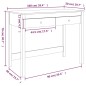 vidaXL Scrivania con Cassetti Grigia 100x50x78 cm Legno Massello Pino