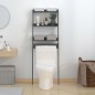 vidaXL Rastrelliera da Bagno Grigia 63,5x32x179 cm Legno Massello Pino vidaXL Rastrelliera da Bagno Grigia 63,5x32x179 cm Legno Massello Pino
