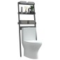 vidaXL Rastrelliera da Bagno Grigia 63,5x32x179 cm Legno Massello Pino vidaXL Rastrelliera da Bagno Grigia 63,5x32x179 cm Legno Massello Pino