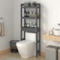 vidaXL Rastrelliera da Bagno Grigia 63x26x171 cm Legno Massello Pino vidaXL Rastrelliera da Bagno Grigia 63x26x171 cm Legno Massello Pino