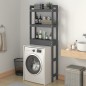 vidaXL Rastrelliera da Bagno Grigia 63x26x171 cm Legno Massello Pino vidaXL Rastrelliera da Bagno Grigia 63x26x171 cm Legno Massello Pino