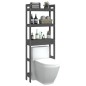 vidaXL Rastrelliera da Bagno Grigia 63x26x171 cm Legno Massello Pino vidaXL Rastrelliera da Bagno Grigia 63x26x171 cm Legno Massello Pino