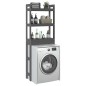 vidaXL Rastrelliera da Bagno Grigia 63x26x171 cm Legno Massello Pino vidaXL Rastrelliera da Bagno Grigia 63x26x171 cm Legno Massello Pino