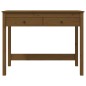 vidaXL Scrivania con Cassetti Miele 100x50x78 cm Legno Massello Pino