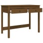 vidaXL Scrivania con Cassetti Miele 100x50x78 cm Legno Massello Pino