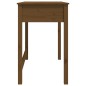 vidaXL Scrivania con Cassetti Miele 100x50x78 cm Legno Massello Pino