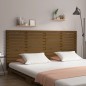 vidaXL Testiera da Parete Miele 206x3x91,5cm in Legno Massello di Pino