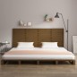 vidaXL Testiera da Parete Miele 206x3x91,5cm in Legno Massello di Pino