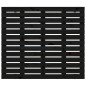 vidaXL Testiera da Parete Nera 146x3x91,5 cm in Legno Massello di Pino vidaXL Testiera da Parete Nera 146x3x91,5 cm in Legno Massello di Pino