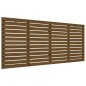 vidaXL Testiera da Parete Miele 156x3x91,5cm in Legno Massello di Pino
