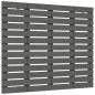 vidaXL Testiera da Parete Grigia 96x3x91,5cm in Legno Massello di Pino