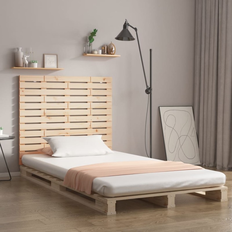 vidaXL Testiera da Parete 81x3x91,5 cm in Legno Massello di Pino