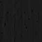 vidaXL Testiera da Parete Nera 156x3x91,5 cm in Legno Massello di Pino