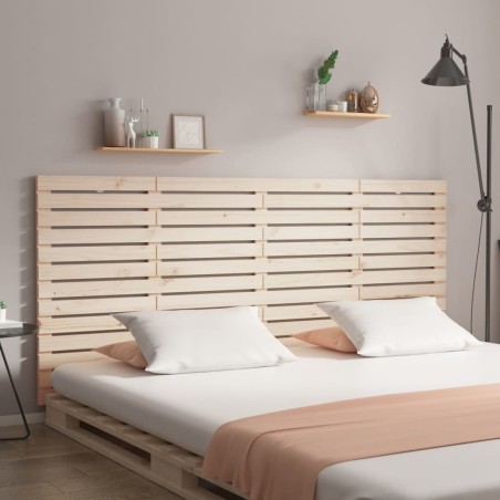 vidaXL Testiera da Parete 206x3x91,5 cm in Legno Massello di Pino