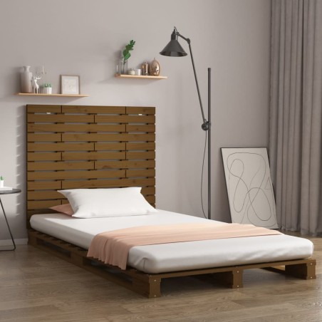 vidaXL Testiera da Parete Miele 141x3x91,5cm in Legno Massello di Pino