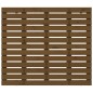 vidaXL Testiera da Parete Miele 141x3x91,5cm in Legno Massello di Pino