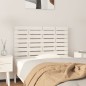 vidaXL Testiera da Parete Bianca 96x3x63 cm in Legno Massello di Pino