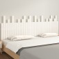 vidaXL Testiera da Parete Bianca 204x3x80 cm in Legno Massello di Pino vidaXL Testiera da Parete Bianca 204x3x80 cm in Legno Massello di Pino