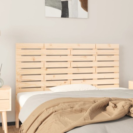 vidaXL Testiera da Parete 141x3x63 cm in Legno Massello di Pino
