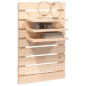 vidaXL Mensole da Letto a Parete 2 pz Legno Massello di Pino vidaXL Mensole da Letto a Parete 2 pz Legno Massello di Pino