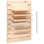 vidaXL Mensole da Letto a Parete 2 pz Legno Massello di Pino vidaXL Mensole da Letto a Parete 2 pz Legno Massello di Pino