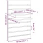 vidaXL Mensole da Letto a Parete 2 pz Legno Massello di Pino vidaXL Mensole da Letto a Parete 2 pz Legno Massello di Pino