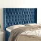Testiera ad Orecchio Blu Scuro 163x16x118/128 cm in Velluto Testiera ad Orecchio Blu Scuro 163x16x118/128 cm in Velluto