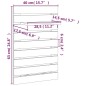 vidaXL Mensole da Letto a Parete 2 pz Grigio Legno Massello di Pino vidaXL Mensole da Letto a Parete 2 pz Grigio Legno Massello di Pino
