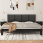 vidaXL Testiera da Parete Nera 166x3x63 cm in Legno Massello di Pino vidaXL Testiera da Parete Nera 166x3x63 cm in Legno Massello di Pino