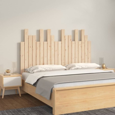 vidaXL Testiera da Parete 127,5x3x80 cm in Legno Massello di Pino