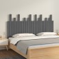 vidaXL Testiera da Parete Grigia 159,5x3x80 cm Legno Massello di Pino vidaXL Testiera da Parete Grigia 159,5x3x80 cm Legno Massello di Pino