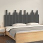 vidaXL Testiera da Parete Grigia 166x3x80 cm in Legno Massello di Pino vidaXL Testiera da Parete Grigia 166x3x80 cm in Legno Massello di Pino
