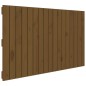 vidaXL Testiera da Parete Miele 108x3x60 cm in Legno Massello di Pino vidaXL Testiera da Parete Miele 108x3x60 cm in Legno Massello di Pino