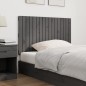 vidaXL Testiera da Parete Grigia 108x3x60 cm in Legno Massello di Pino