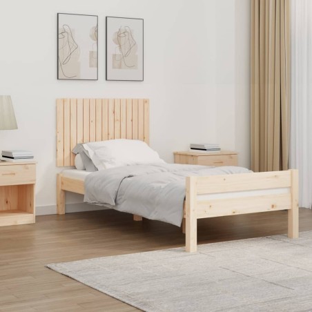vidaXL Testiera da Parete 95,5x3x60 cm in Legno Massello di Pino
