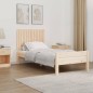 vidaXL Testiera da Parete 95,5x3x60 cm in Legno Massello di Pino