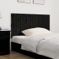vidaXL Testiera da Parete Nera 127,5x3x60 cm in Legno Massello di Pino vidaXL Testiera da Parete Nera 127,5x3x60 cm in Legno Massello di Pino