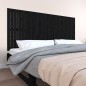 vidaXL Testiera da Parete Nera 204x3x90 cm in Legno Massello di Pino vidaXL Testiera da Parete Nera 204x3x90 cm in Legno Massello di Pino