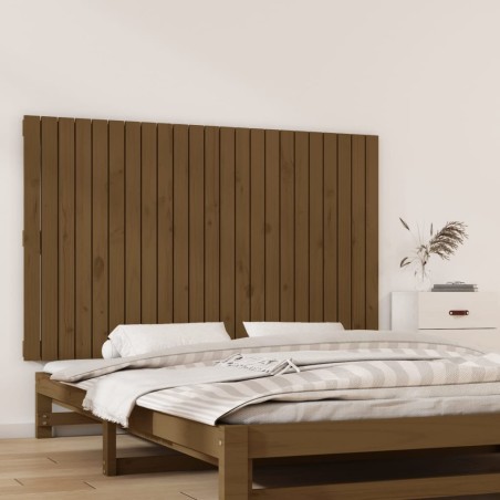 vidaXL Testiera da Parete Miele 147x3x90 cm in Legno Massello di Pino