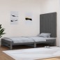 vidaXL Testiera da Parete Grigia 108x3x90 cm in Legno Massello di Pino