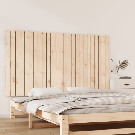 vidaXL Testiera da Parete 159,5x3x90 cm in Legno Massello di Pino