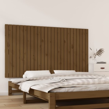 vidaXL Testiera da Parete Miele 159,5x3x90cm in Legno Massello di Pino