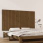 vidaXL Testiera da Parete Miele 159,5x3x90cm in Legno Massello di Pino
