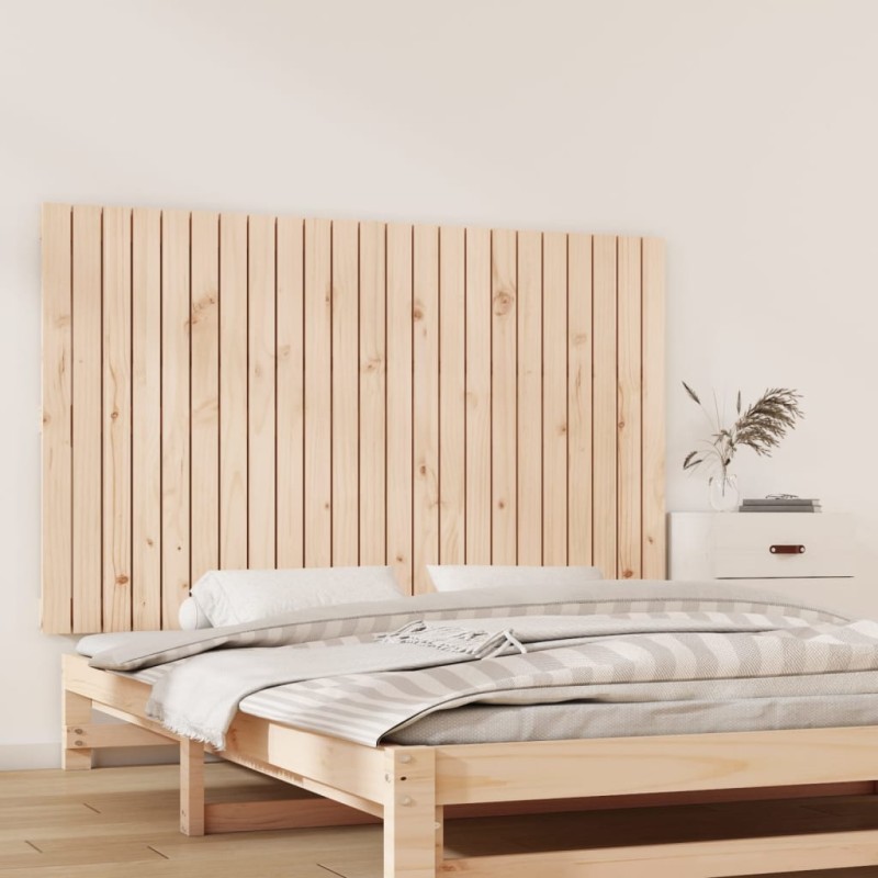 vidaXL Testiera da Parete 147x3x90 cm in Legno Massello di Pino vidaXL Testiera da Parete 147x3x90 cm in Legno Massello di Pino