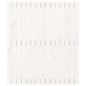 vidaXL Testiera da Parete Bianca 95,5x3x110 cm Legno Massello di Pino vidaXL Testiera da Parete Bianca 95,5x3x110 cm Legno Massello di Pino