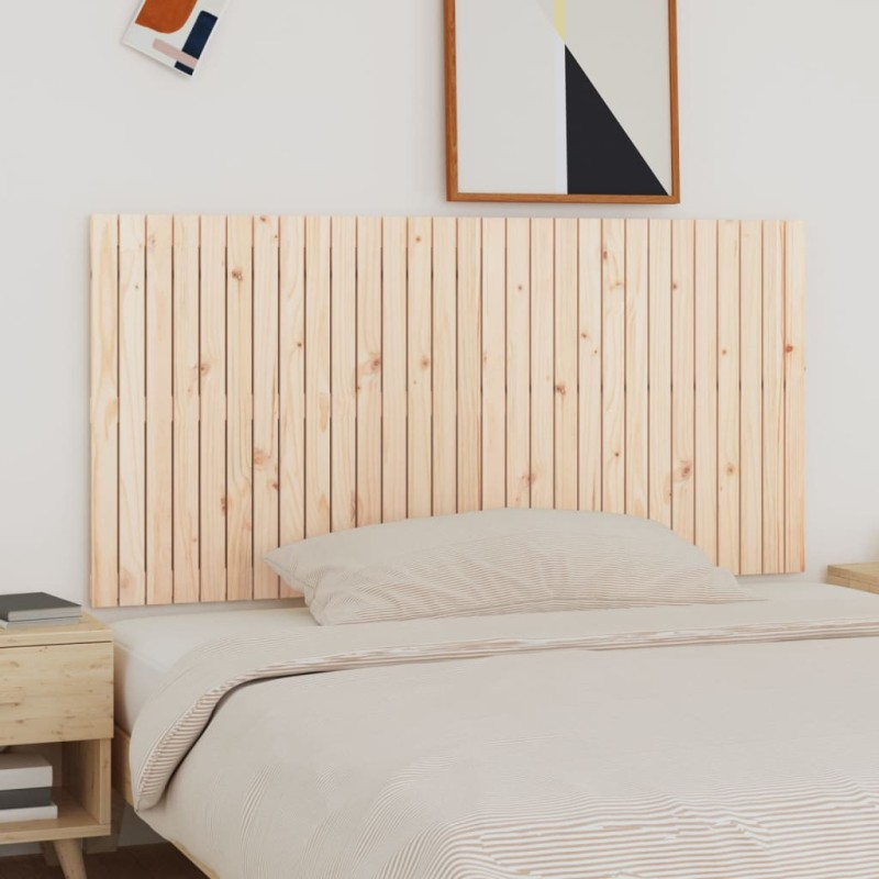 vidaXL Testiera da Parete 185x3x90 cm in Legno Massello di Pino