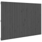 vidaXL Testiera da Parete Grigia 159,5x3x110 cm Legno Massello di Pino